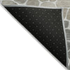 Piper Looms Chantille Geometric ACN2190 Taupe Machine Washable Area Rug Backing Image
