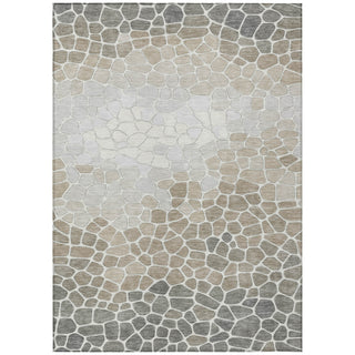 Piper Looms Chantille Geometric ACN2190 Taupe Machine Washable Area Rug main image