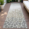 Piper Looms Chantille Geometric ACN2190 Taupe Machine Washable Area Rug Runner Outdoor Lifestyle Image Feature