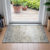Piper Looms Chantille Geometric ACN2190 Taupe Machine Washable Area Rug Scatter Lifestyle Image Feature
