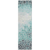 Piper Looms Chantille Geometric ACN2190 Teal Machine Washable Area Rug Runner Main Image