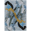 Piper Looms Chantille Abstract ACN2191 Denim Machine Washable Area Rug main image