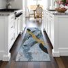 Piper Looms Chantille Abstract ACN2191 Denim Machine Washable Area Rug Runner Lifestyle Image Feature