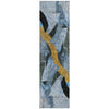 Piper Looms Chantille Abstract ACN2191 Denim Machine Washable Area Rug Runner Main Image
