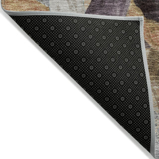 Piper Looms Chantille Abstract ACN2191 Gray Machine Washable Area Rug Backing Image