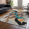 Piper Looms Chantille Abstract ACN2191 Gray Machine Washable Area Rug Lifestyle Image Feature