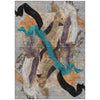 Piper Looms Chantille Abstract ACN2191 Gray Machine Washable Area Rug main image