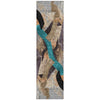 Piper Looms Chantille Abstract ACN2191 Gray Machine Washable Area Rug Runner Main Image