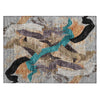 Piper Looms Chantille Abstract ACN2191 Gray Machine Washable Area Rug Scatter Main Image