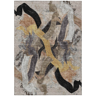 Piper Looms Chantille Abstract ACN2191 Taupe Machine Washable Area Rug main image