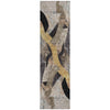 Piper Looms Chantille Abstract ACN2191 Taupe Machine Washable Area Rug Runner Main Image