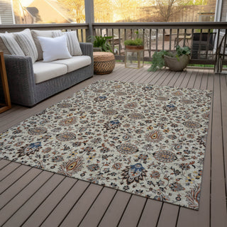 Piper Looms Chantille Global ACN2192 Beige Machine Washable Area Rug Outdoor Lifestyle Image Feature