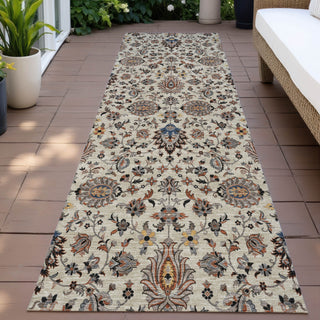 Piper Looms Chantille Global ACN2192 Beige Machine Washable Area Rug Runner Outdoor Lifestyle Image Feature