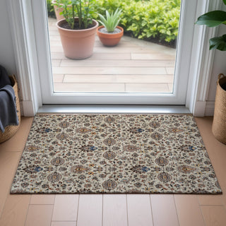 Piper Looms Chantille Global ACN2192 Beige Machine Washable Area Rug Scatter Lifestyle Image Feature