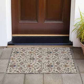 Piper Looms Chantille Global ACN2192 Beige Machine Washable Area Rug Scatter Outdoor Lifestyle Image Feature
