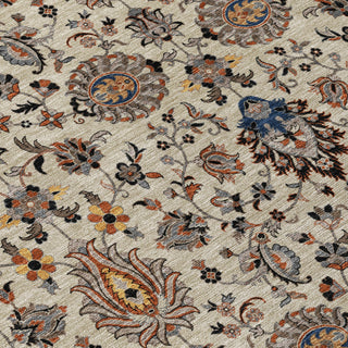 Piper Looms Chantille Global ACN2192 Beige Machine Washable Area Rug Swatch Image