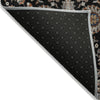Piper Looms Chantille Global ACN2192 Black Machine Washable Area Rug Backing Image