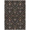 Piper Looms Chantille Global ACN2192 Black Machine Washable Area Rug main image