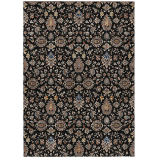 Piper Looms Chantille Global ACN2192 Black Machine Washable Area Rug main image