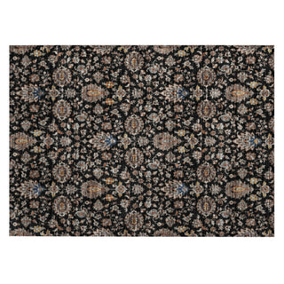Piper Looms Chantille Global ACN2192 Black Machine Washable Area Rug Scatter Main Image