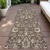 Piper Looms Chantille Global ACN2192 Chocolate Machine Washable Area Rug Runner Outdoor Lifestyle Image Feature