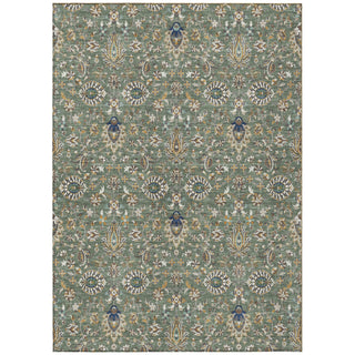 Piper Looms Chantille Global ACN2192 Green Machine Washable Area Rug main image