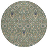 Piper Looms Chantille Global ACN2192 Green Machine Washable Area Rug Round Main Image