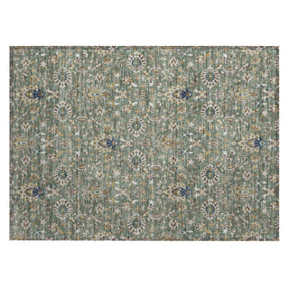 Piper Looms Chantille Global ACN2192 Green Machine Washable Area Rug Scatter Main Image