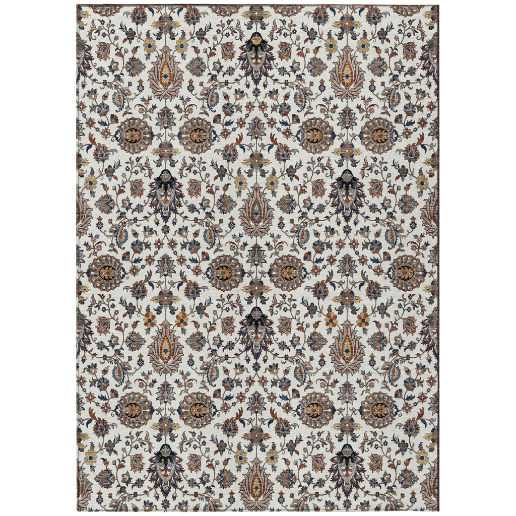 Piper Looms Chantille Global ACN2192 Ivory Machine Washable Area Rug main image