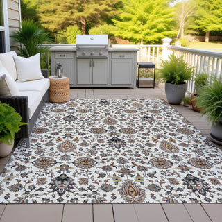 Piper Looms Chantille Global ACN2192 Ivory Machine Washable Area Rug Outdoor Lifestyle Image Feature