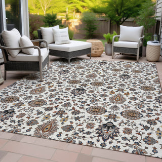 Piper Looms Chantille Global ACN2192 Ivory Machine Washable Area Rug Outdoor Lifestyle Image Feature