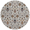 Piper Looms Chantille Global ACN2192 Ivory Machine Washable Area Rug Round Main Image