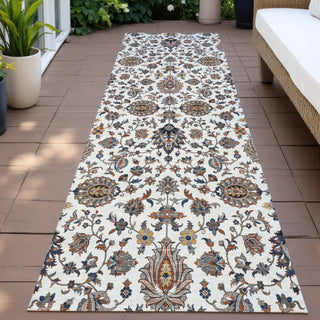 Piper Looms Chantille Global ACN2192 Ivory Machine Washable Area Rug Runner Outdoor Lifestyle Image Feature