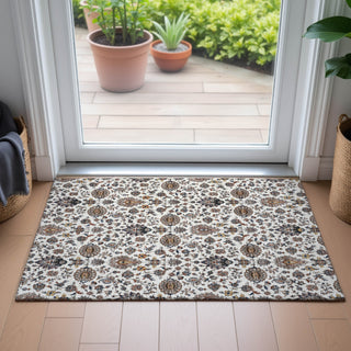 Piper Looms Chantille Global ACN2192 Ivory Machine Washable Area Rug Scatter Lifestyle Image Feature