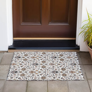 Piper Looms Chantille Global ACN2192 Ivory Machine Washable Area Rug Scatter Outdoor Lifestyle Image Feature