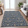 Piper Looms Chantille Global ACN2192 Navy Machine Washable Area Rug Lifestyle Image Feature