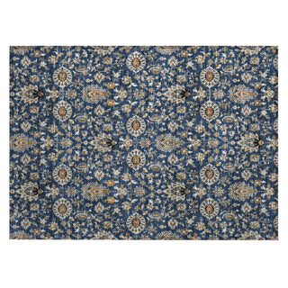 Piper Looms Chantille Global ACN2192 Navy Machine Washable Area Rug Scatter Main Image