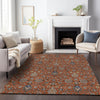 Piper Looms Chantille Global ACN2192 Paprika Machine Washable Area Rug Lifestyle Image Feature