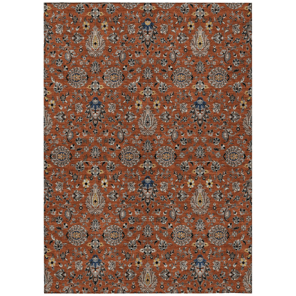 Piper Looms Chantille Global ACN2192 Paprika Machine Washable Area Rug main image