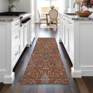Piper Looms Chantille Global ACN2192 Paprika Machine Washable Area Rug Runner Lifestyle Image Feature