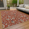 Piper Looms Chantille Global ACN2192 Red Machine Washable Area Rug Outdoor Lifestyle Image Feature