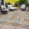 Piper Looms Chantille Floral ACN2193 Beige Machine Washable Area Rug Outdoor Lifestyle Image Feature
