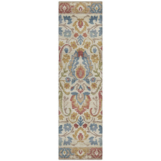 Piper Looms Chantille Floral ACN2193 Beige Machine Washable Area Rug Runner Main Image