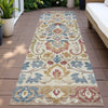 Piper Looms Chantille Floral ACN2193 Beige Machine Washable Area Rug Runner Outdoor Lifestyle Image Feature