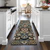Piper Looms Chantille Floral ACN2193 Black Machine Washable Area Rug Runner Lifestyle Image Feature