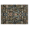 Piper Looms Chantille Floral ACN2193 Black Machine Washable Area Rug Scatter Main Image