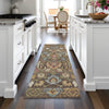 Piper Looms Chantille Floral ACN2193 Chocolate Machine Washable Area Rug Runner Lifestyle Image Feature