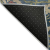 Piper Looms Chantille Floral ACN2193 Navy Machine Washable Area Rug Backing Image