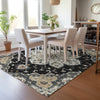 Piper Looms Chantille Global ACN2194 Black Machine Washable Area Rug Lifestyle Image Feature