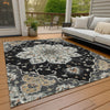 Piper Looms Chantille Global ACN2194 Black Machine Washable Area Rug Outdoor Lifestyle Image Feature